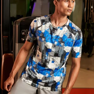 Abstract Activewear T-Shirt