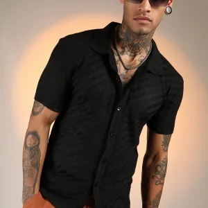 Tilted-Knit Shirt