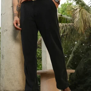 Corduroy Pleated Trousers