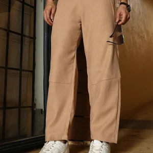 Twill-Panelled Chino Trousers