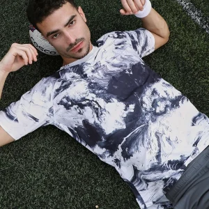 Contrast-Brushed Activewear T-Shirt