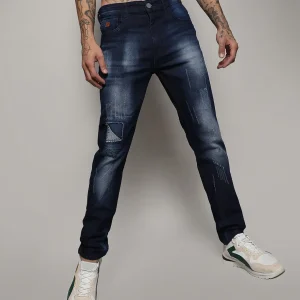 Distressed Denim Jeans