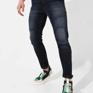 Self-Design Patched Denim Jeans