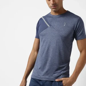 Contrast Heathered Activewear T-Shirt